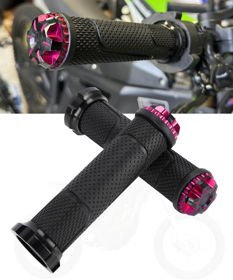 BAOUFF Throttle Grips for Surron Light Bee,Aluminium+Rubber Handlebar Handle Grips with End Plug for Dirt Bike Sur Ron Light Bee X/Light Bee S - Image 1